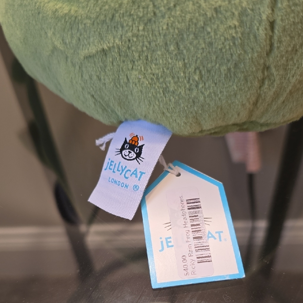 Jelly Cat Grump Frog With Headphones - Picture 2 of 4